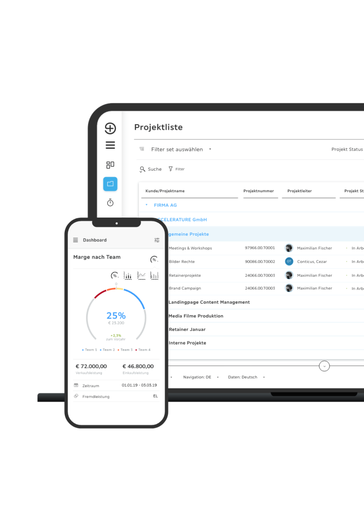 Troi - Projektliste Reporting Mobile