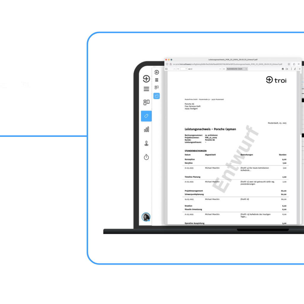 Jira Troi Rechnung